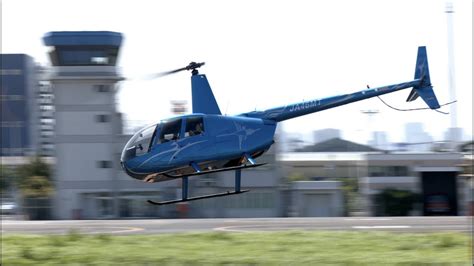 ヘリコプター Robinson R44 JA46MT 日本法人所有の離着陸東京ヘリポート 4K YouTube