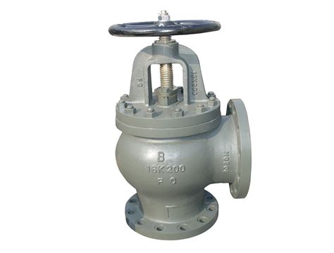 Jis F K Marine Cast Iron K Angle Globe Valve Marine Valve And