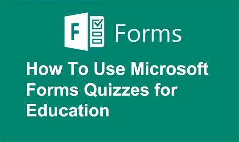 How To Use Microsoft Forms Quizzes for Education? - OnlineExamMaker Blog