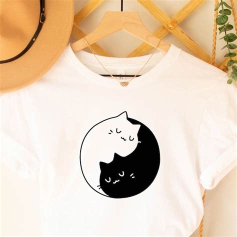 Yin Yang Cats Etsy