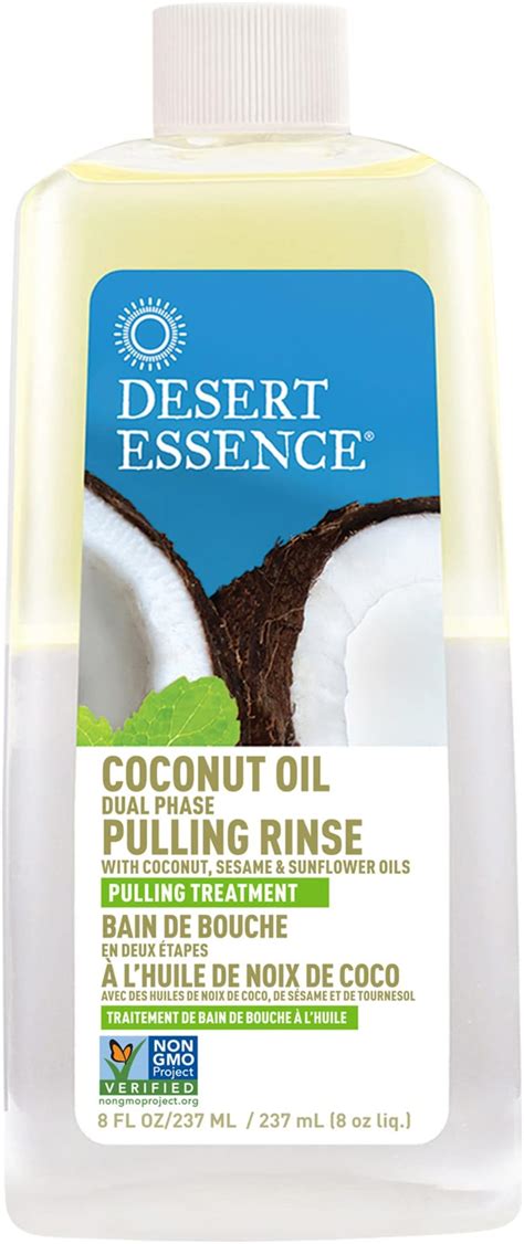 Amazon Desert Essence Coconut Oil Dual Phase Pulling Rinse