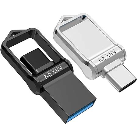 KEXIN 64 GB USB Stick 2 Stück Dual USB C Stick 2 in 1 OTG USB Typ C