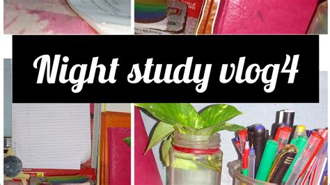 Night Study Vlog Study With Me Vlog Productive Vlog Youtube