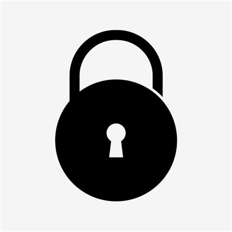 Locks Silhouette PNG Images Lock Vector Icon Lock Icons Padlock