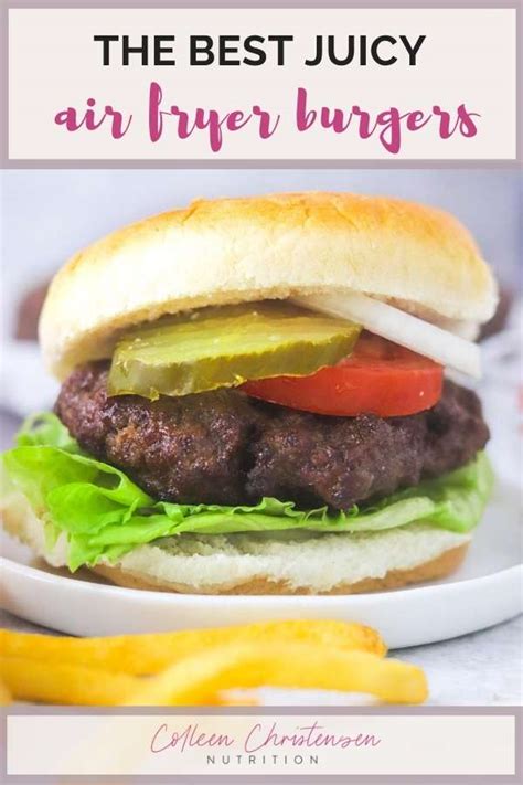 Juicy Air Fryer Burger Patties - Colleen Christensen Nutrition