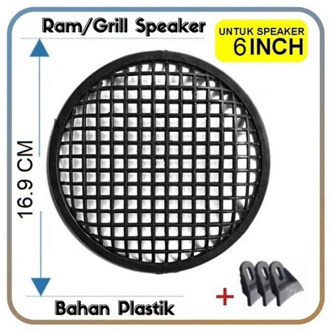 Jual Ram Tutup Speaker Plastik 6inch 6 6in Grill Cover Casing