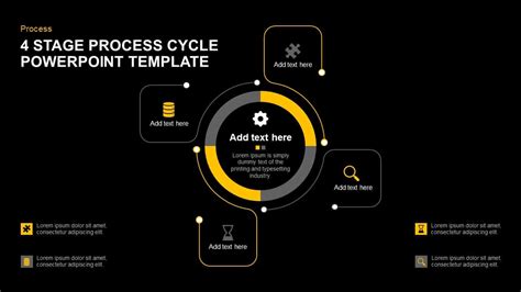 4 Step Process Cycle Powerpoint Template And Keynote Diagram