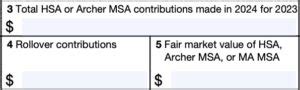 Irs Form Sa Instructions Hsa And Msa Contributions