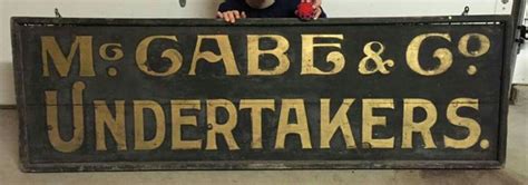 Original Sand Painted Undertakers Trade Sign Trade Sign How To Make