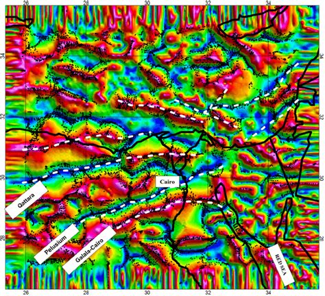 Tilt Derivative Map Extracted From The Total Magnetic Field For North