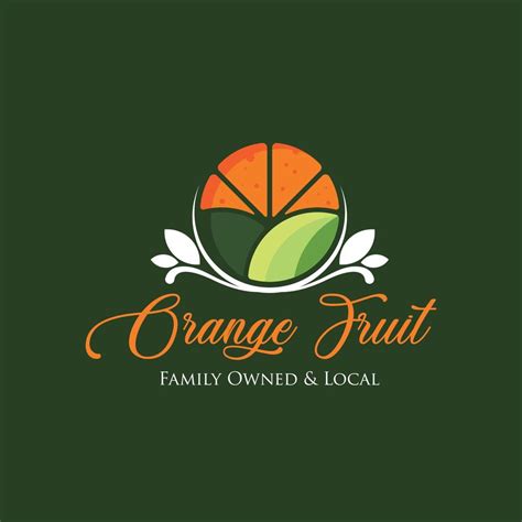 Orange Fruit Logo Design Vector 18891211 Vector Art At Vecteezy