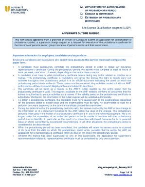 Fillable Online Lautorite Qc Application For Authorization Of