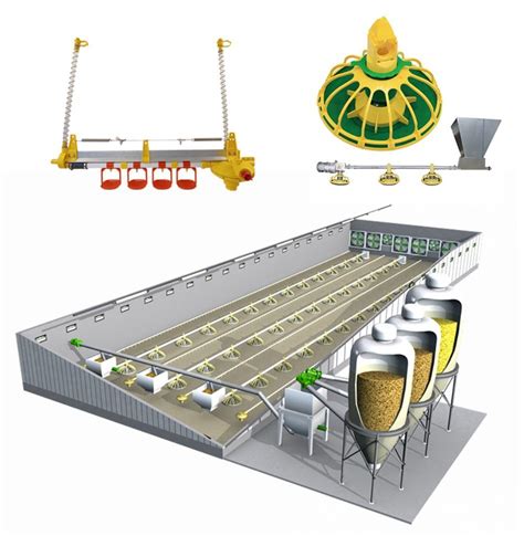 Livestock Husbandry Poultry Farming Automatic Chicken Pan Feeding Line