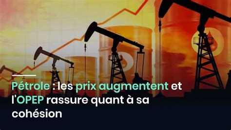 P Trole Les Prix Augmentent Et L Opep Rassure Quant Sa Coh Sion