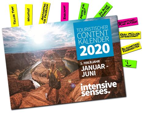 Gratis Contentkalender Im Tourismus