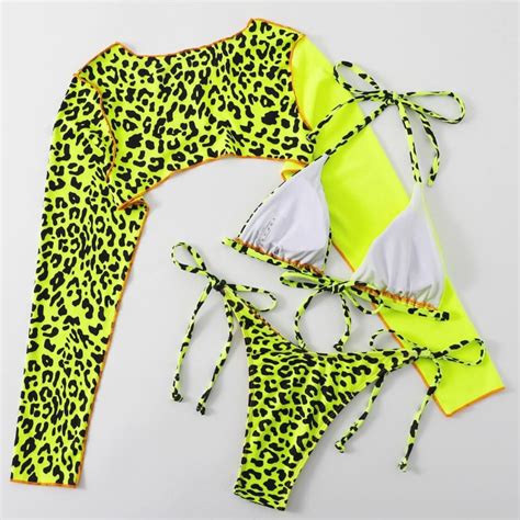 Lanai Piece Leopard Print Top Panel Sling Bikini Pink Sugar Bikini