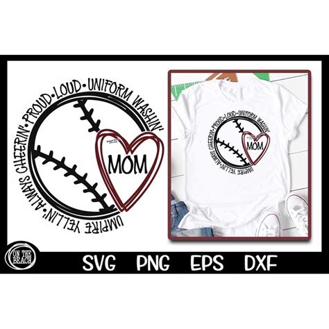 Baseball Mom Svg Softball Mom Svg Softball Baseball Svg Word Inspire