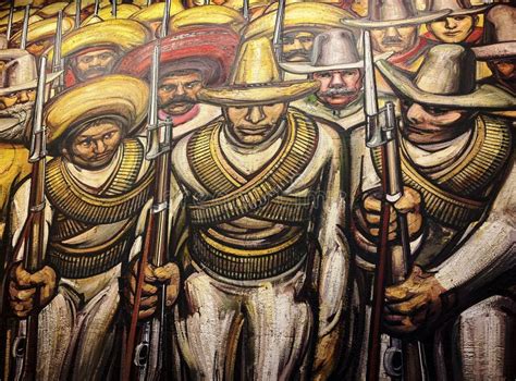 Mexican revolution mural editorial stock image. Image of city - 242427964