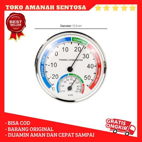 Thermometer Alat Pengukur Suhu Dan Kelembaban Anymeter Analog