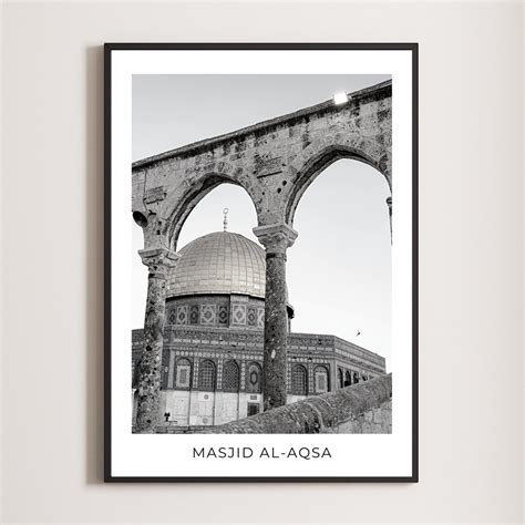 Masjid Al Aqsa Wall Art Aqsa Mosque Art Masjid Wall Art Palestine Art