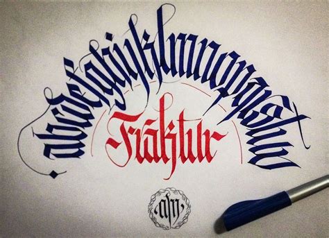 CALLIGRAPHY FRAKTUR • CIRCULAR ALPHABET on Behance | Lettering ...