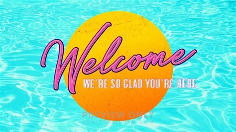 Pool Side Welcome Title Graphics Timber And Pearl