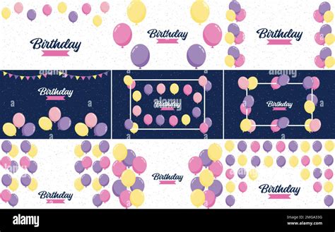 Happy Birthday in a playful. bubbly font with a background of balloons ...