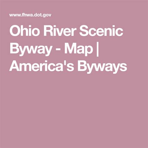 Ohio Scenic Byway Map