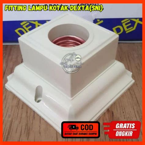 Jual Fiting Lampu Plafon Kotak Dexta Fitting Lampu Dx Sni