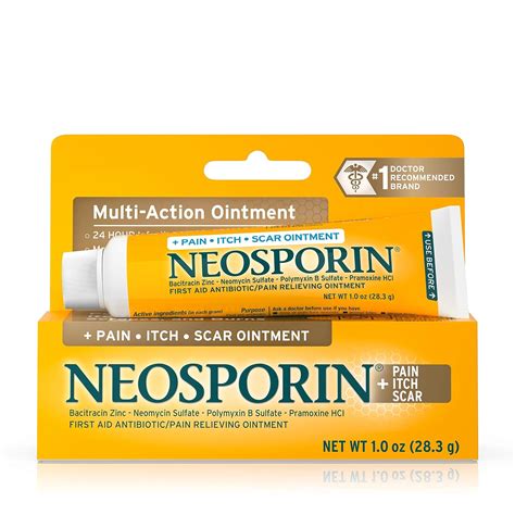 Neosporin Pain Itch Scar Antibiotic Ointment For Infection