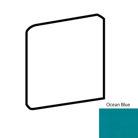 Daltile Color Wheel Classic 1049 Ocean Blue Semi Gloss Bullnose Corner