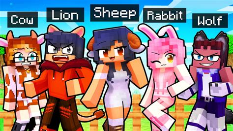 10 Friends On One Animal Block In Minecraft Youtube