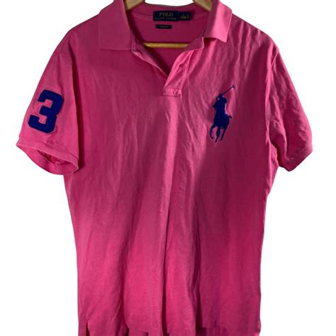 Polo Ralph Lauren Mens Size L Polo Pink S