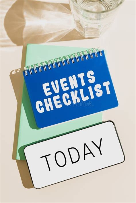 Text Showing Inspiration Events Checklist Business Showcase Invaluable