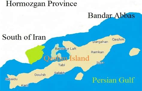 Map of study site, Qeshm Island, Iran | Download Scientific Diagram