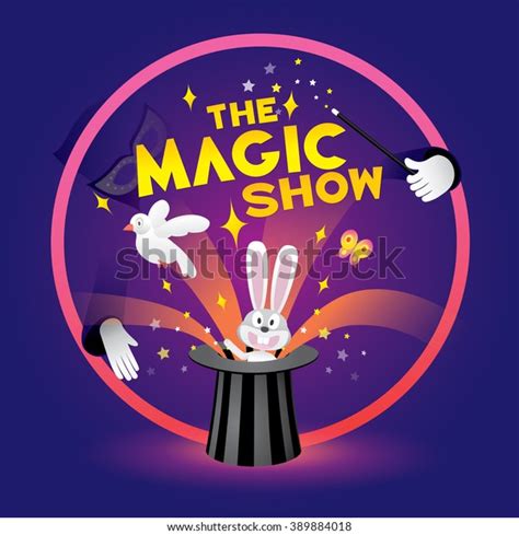 Magic Show Vector Illustration Stock Vector Royalty Free 389884018