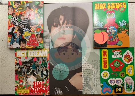 Unsealed Hot Sauce Album Boring Ver With Jeno Poster Hobbies Toys