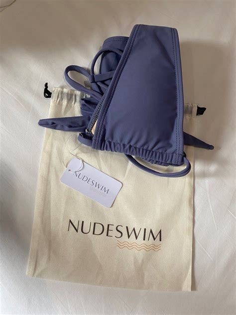 BNWT Nudeswim Julia Bikini Swimsuit Swimwear In Slate Size S Women S Fashion Swimwear Bikinis