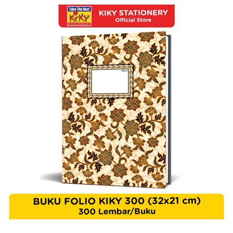 Jual Buku Folio Kiky 300 Lembar HC Hard Cover F4 Satuan Shopee