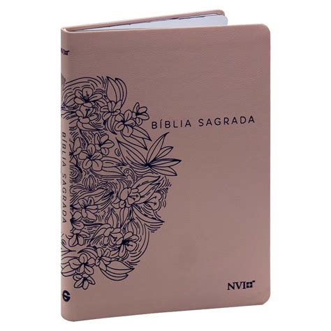 Bíblia Sagrada Nvi Slim Luxo Nude Shopee Brasil