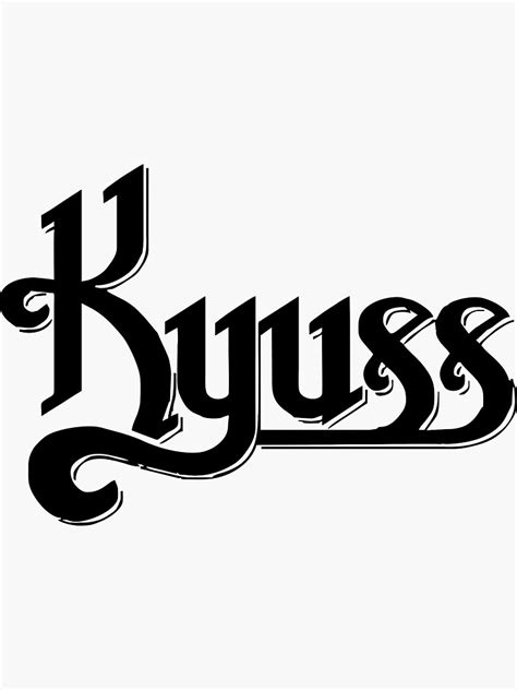 Kyuss Logo Sticker For Sale By Michellacolea Redbubble