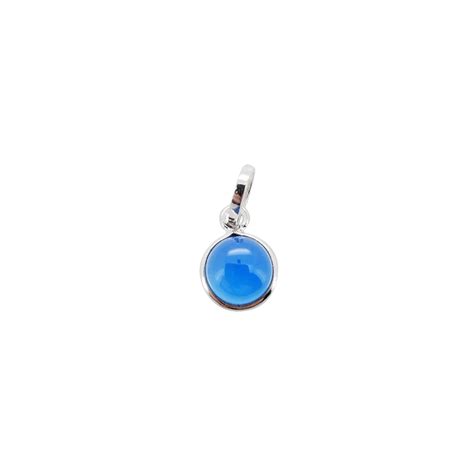 Blue Chalcedony Silver Pendant Amberman