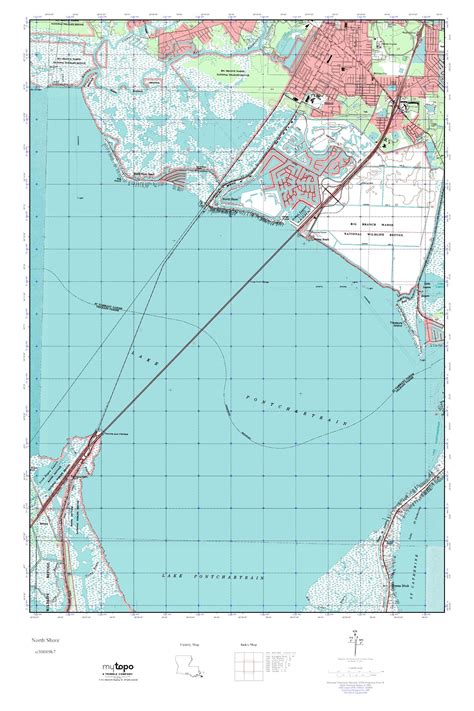 MyTopo North Shore Louisiana USGS Quad Topo Map