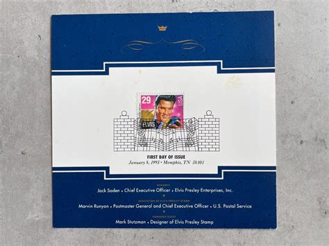 Elvis Presley Commemorative Album Legends of America Stamp Set 興趣及遊戲