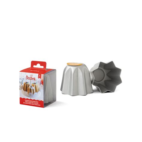 Set de 3 moule à mini Pandoro 70g Royaume MELAZIC Cupcakes