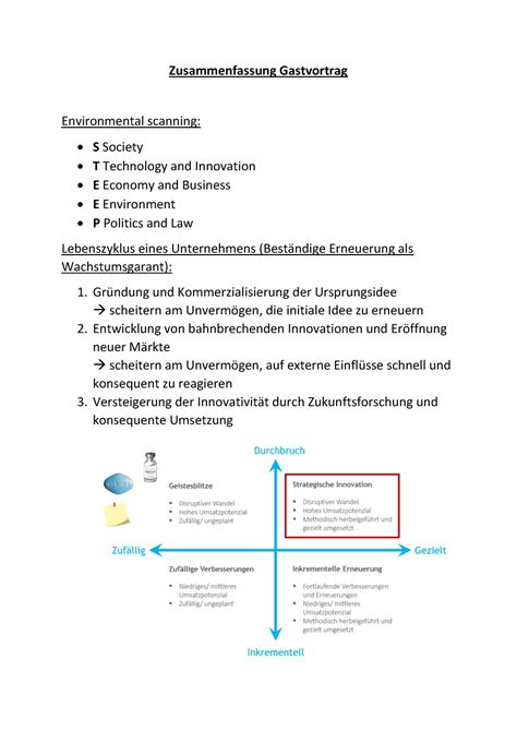 Zusammenfassung Gastvortrag Zusammenfassung Gastvortrag Environmental