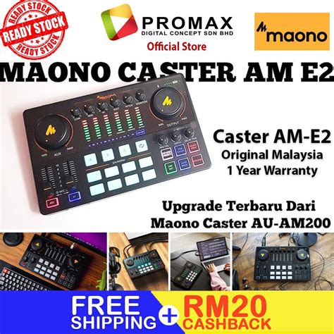 Maono Ame Am E Integrated Audio Production Studio Sound Card Studio