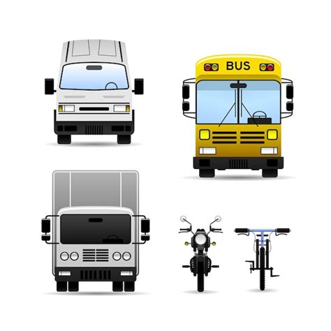 Premium Vector Transportation Design Vector Set Collection Vector