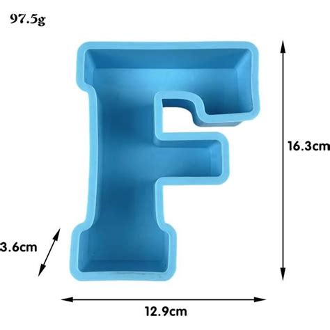 Moule En Silicone 3D Avec Grandes Lettres De L Alphabet Pour Résine Ou