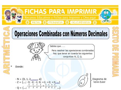 Operaciones Combinadas Con N Meros Decimales Para Sexto De Primaria